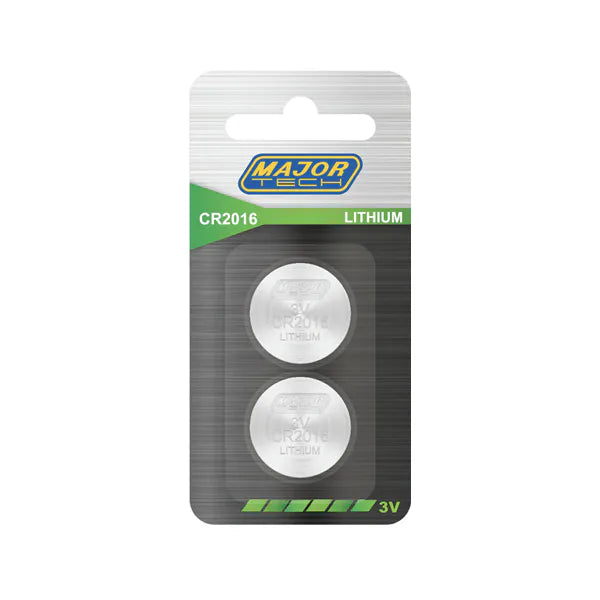 Battery Lithium Button Cell 3V 2Pcs Major Tech