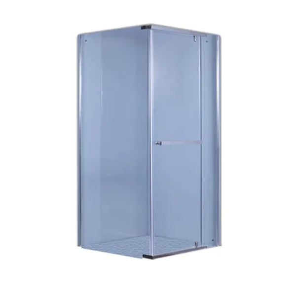 Door Shower Sq Blue Glass 1/1