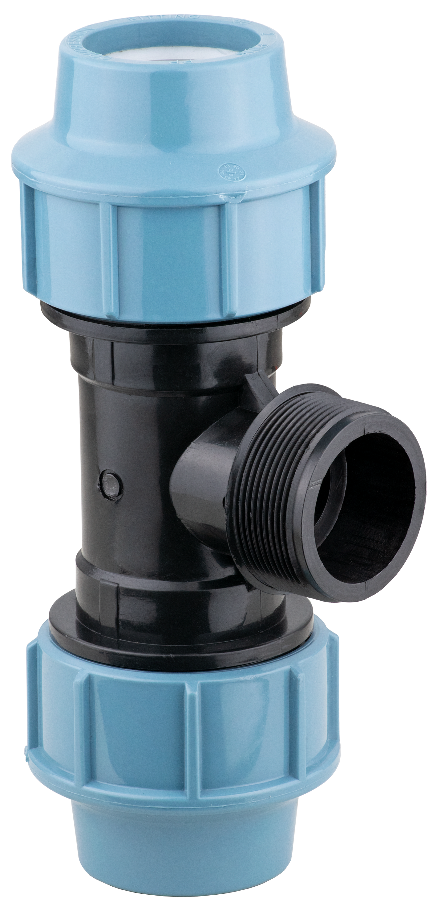 Fitting Comp HDPE Male Thread Tee 40*1-1/2*40