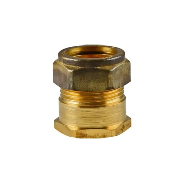 Fitting Comp Brass Straight Coupler C×Fi 22mm×3/4"