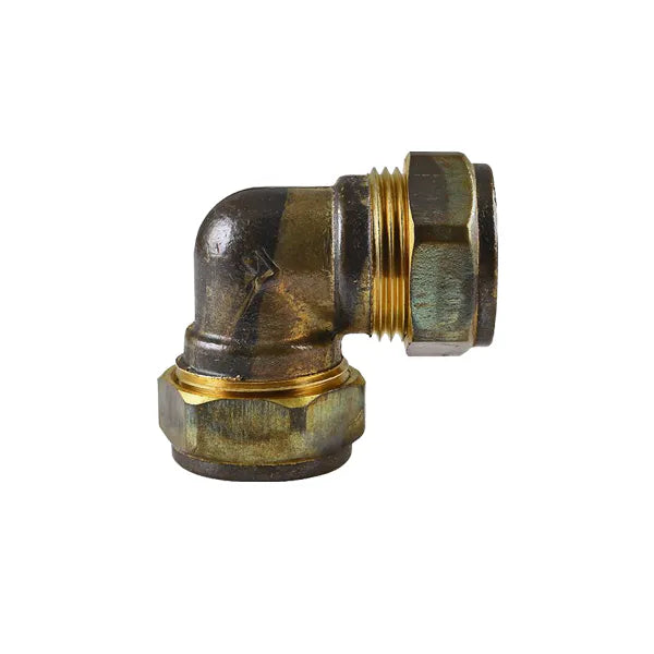 Fitting Comp Brass Elbow C×C 22mm