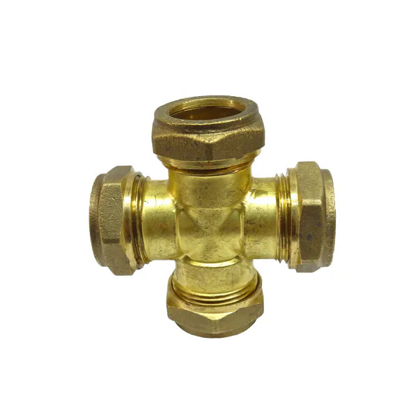 Fitting Comp Brass Cross Cxcxcxc 15X15X15X15