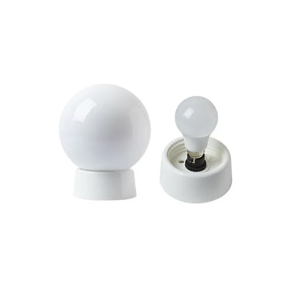 Gallery F/Glass & Porcelain Holder 6" + Led Combo