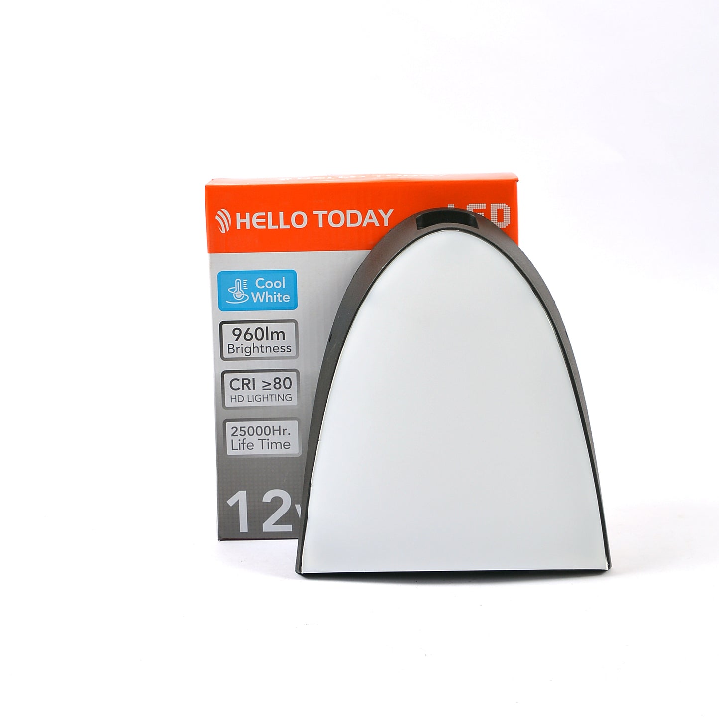 LAMP HT WALL LED 12W HALF MOON FROSTED 8027