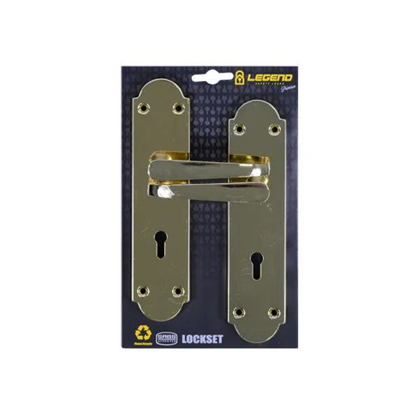 Lockset Victorian Brass 8" SABS MT-L012