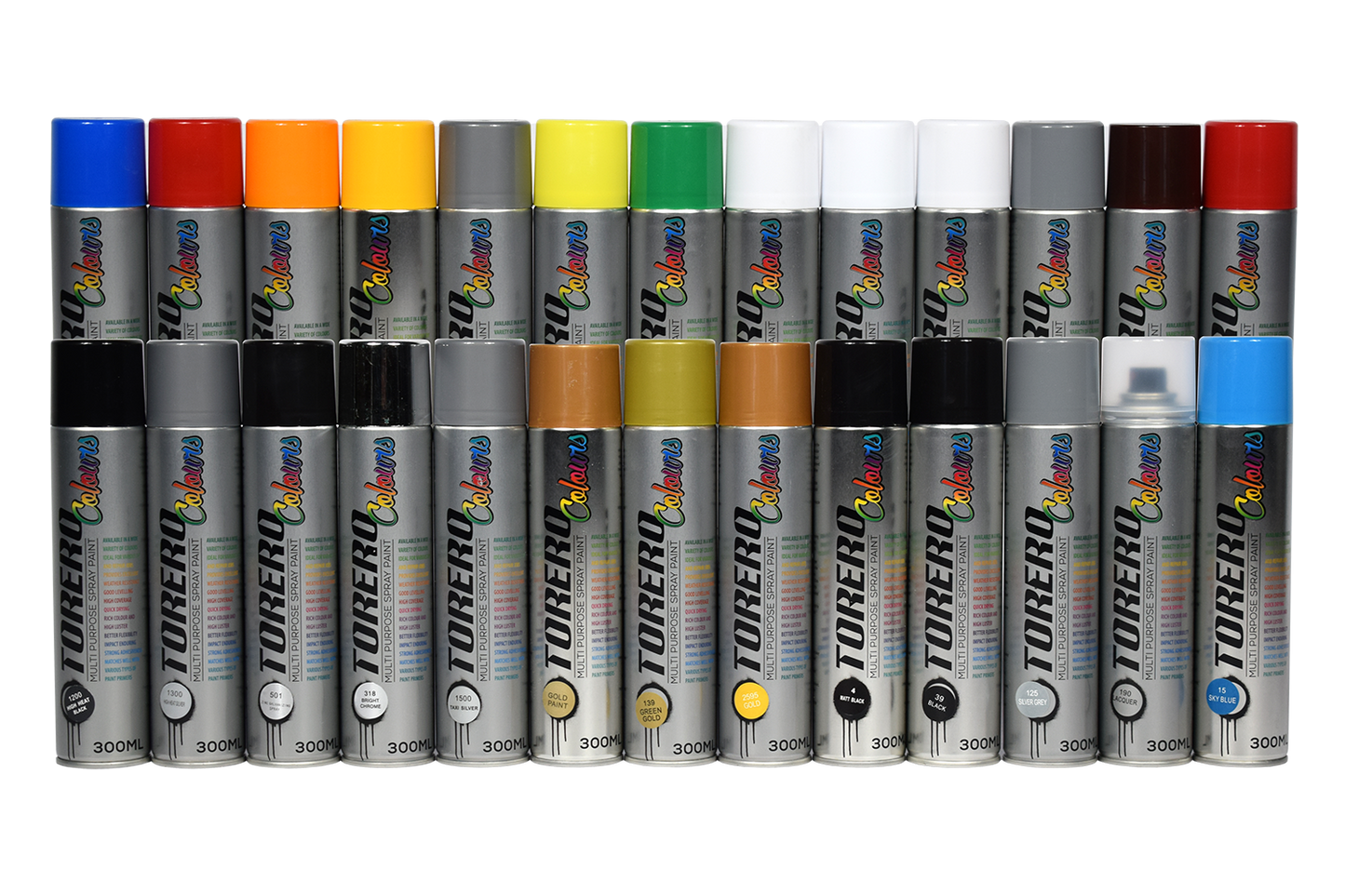 Paint Spray Torero Heat Resistant Silver1300 300ml