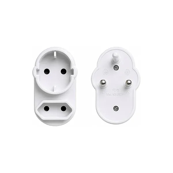 Plug Adaptor Converter 3PIN to 2PIN Flat/1x2PIN Round