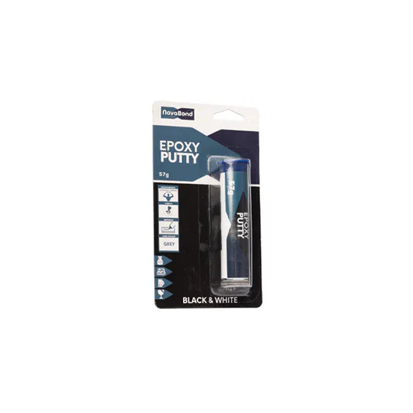Putty Epoxy Black + White 57g Card
