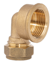 Fitting Comp Brass Reducing Elbow C X Fi 15mm X 3/4"