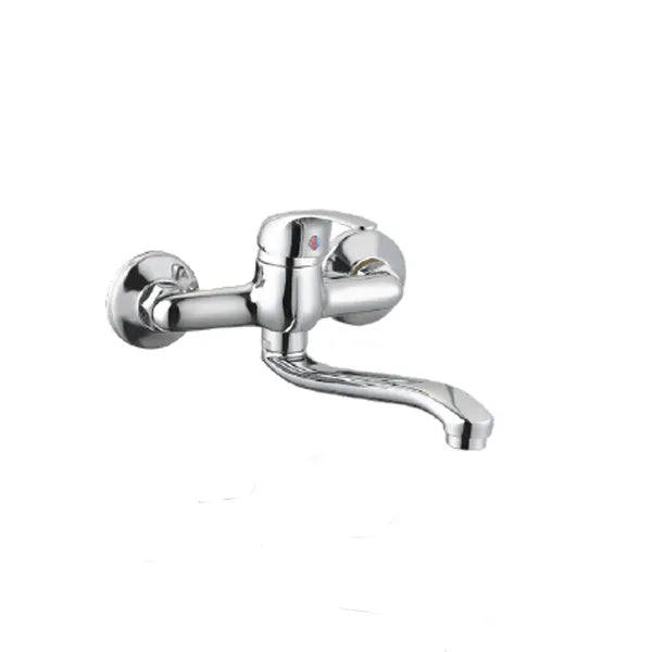 Tap Mixer Kitchen Wall Chrome Flowrite