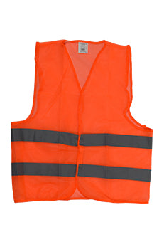 Vest Safety Reflective Zip Orange Size 2Xl