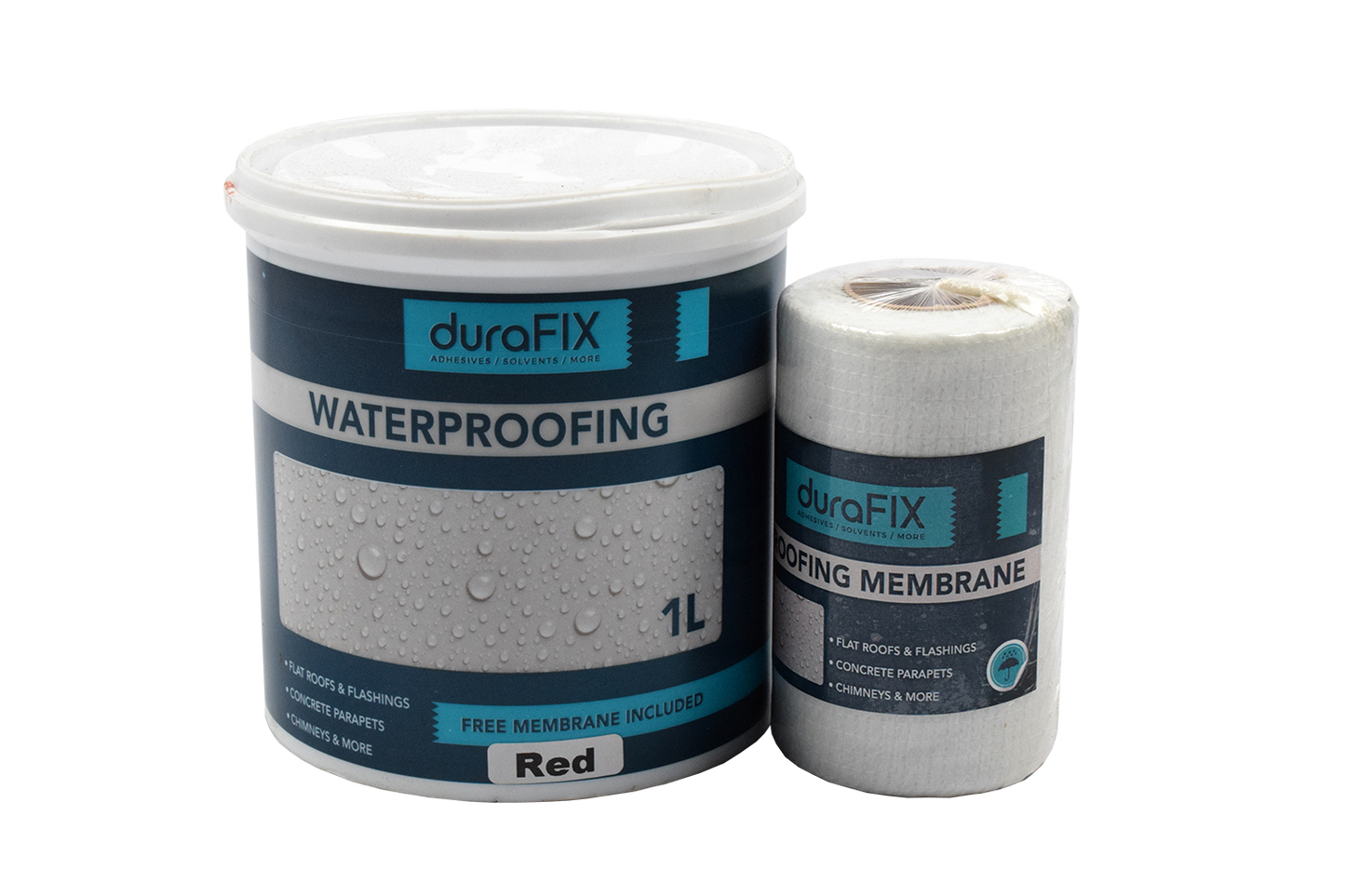 Waterproofing Red 1lt + Free Membrane Dura-Fix