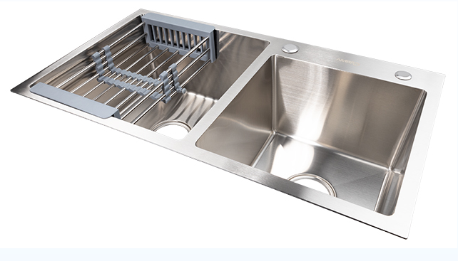 Sink Drop-In Ss Double With Basket 780*430*220Mm