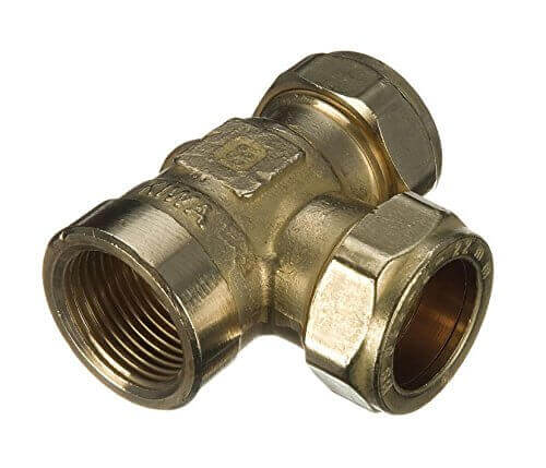 Fitting Comp Brass Tee C?C?Fi  22?22?1/2"