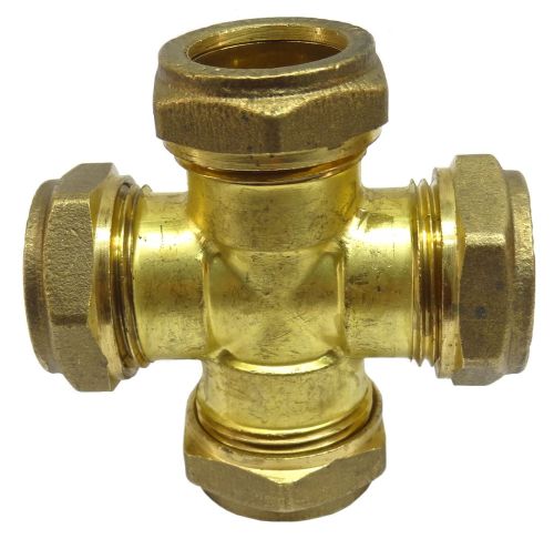 Fitting Comp Brass Cross Cxcxcxc   22?22?22?22