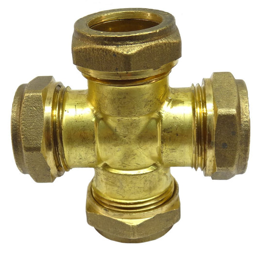 Fitting Comp Brass Cross Cxcxcxc  15X15X15X15