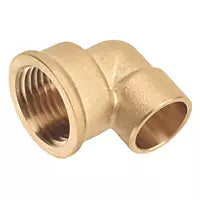 Fitting Comp Brass Delcop 15Mm X 1/2" Fi Elbow