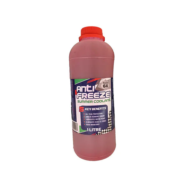 Motor Antifreeze Summer Coolant Green/Red 1Lt