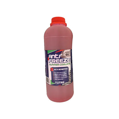 Motor Antifreeze Summer Coolant Green/Red 1Lt