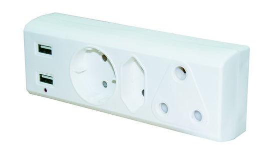 Multiplug Target  (1X16A/2Xusb/1Xeuro/1Xschucko)