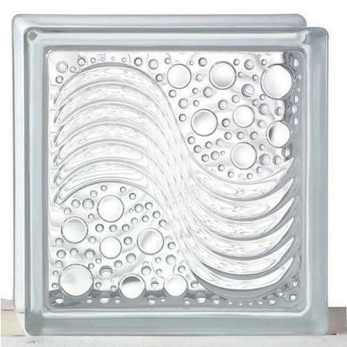 Blocks Glass Sea Wave 190*190*80mm