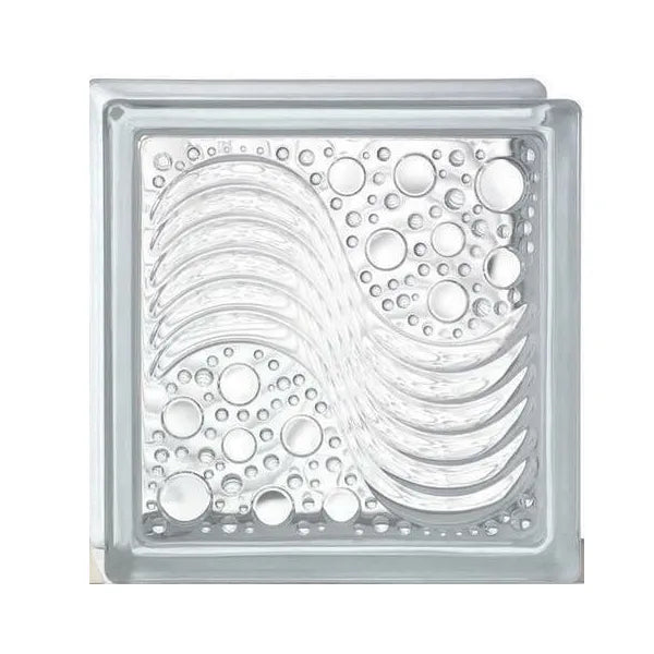 Blocks Glass Sea Wave 190*190*80mm