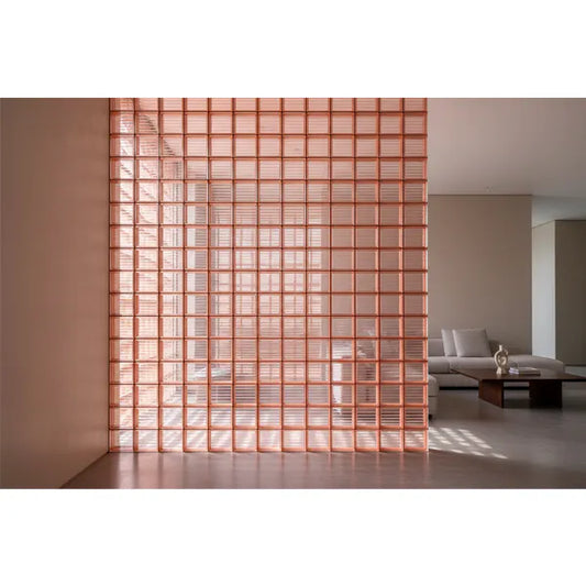 Blocks Glass Parallel Pink 190*190*80mm