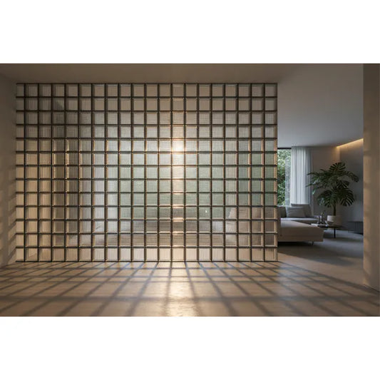 Blocks Glass Parallel Grey 190*190*80mm