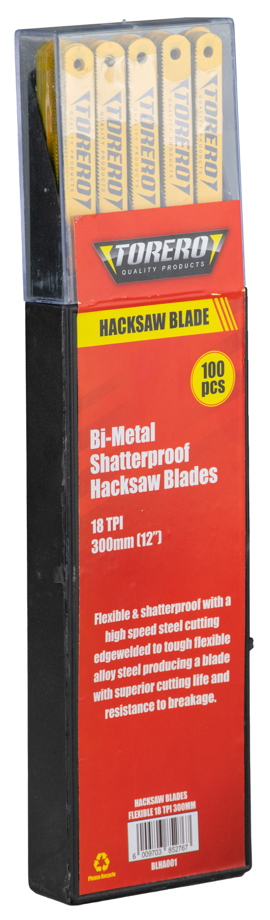 Blades Hacksaw Flexible Torero 18T 300mm