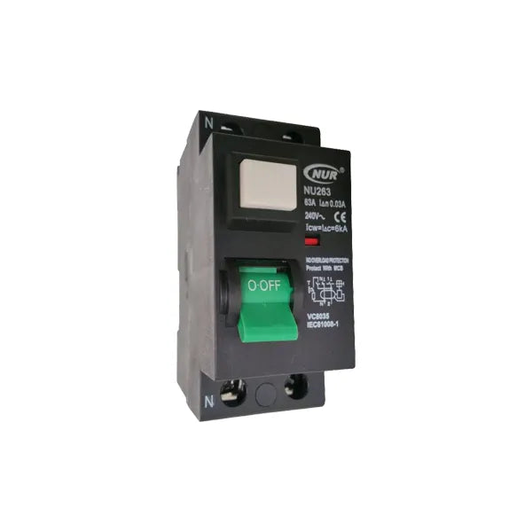 Breaker Earth Leakage Din Rail 63A 2p 3Ka