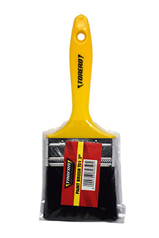 Brush Paint Plastic Yellow Handle 75mm T01