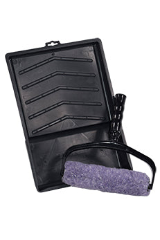 Brush Paint Roller Y-Handle And Tray Set Plastic