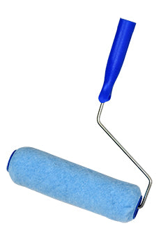 Brush Paint Roller Metal Blue Orange Label T009
