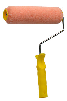 Brush Paint Roller Metal Mohair Red 9" T004
