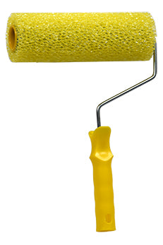 Brush Paint Roller Metal Foam Yellow 9" T008