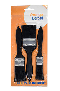 Brush Paint 3pcs Set Orange Label
