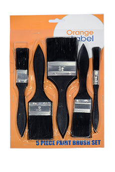 Brush Paint 5pcs Set Orange Label