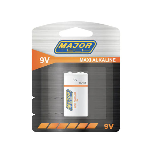 Battery Alkaline 9V 1Pcs Major tech