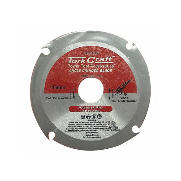 Blade 4 Teeth 115MM X 22.23MM For Wood On Angle Grinder
