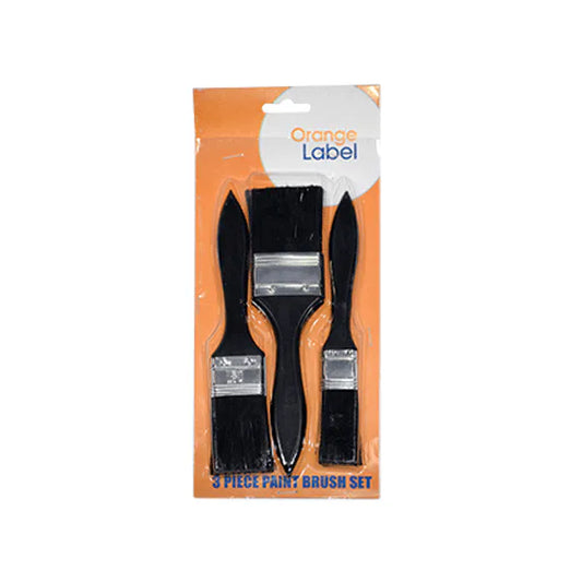 Brush Paint 3pcs Set Orange Label