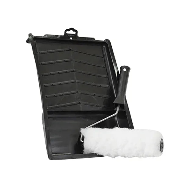 Brush Paint Roller Metal And Tray Set