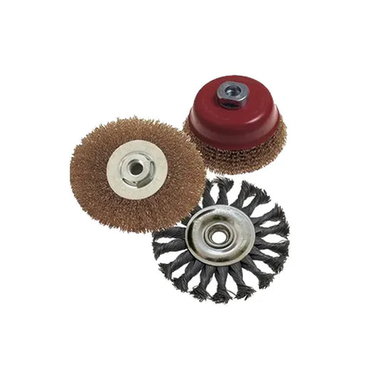 Brush Wire Set 3Pc 100MM Twist Knot Wheel TC