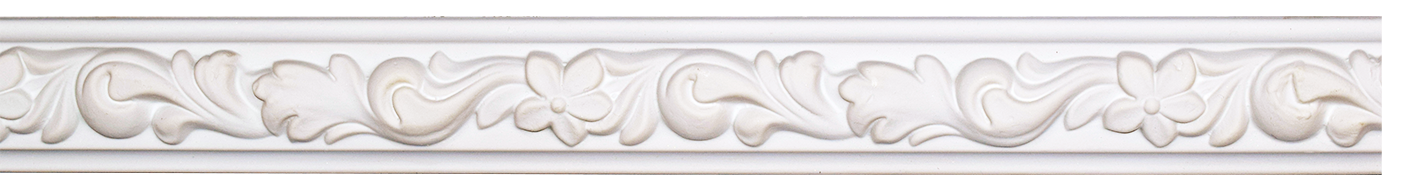 Chair Rail PU White 240cm FR6014