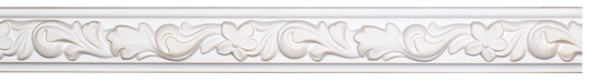 Chair Rail PU White 240cm FR6014