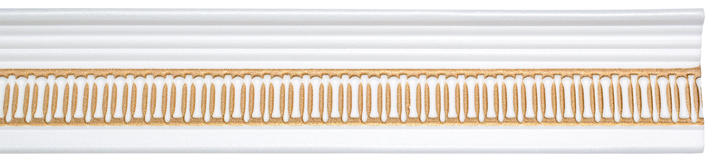 Cornice PS White/Gold T-Series T8WG 10mm