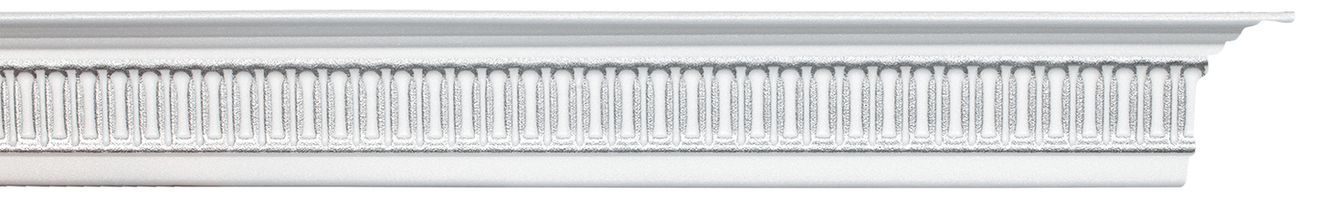 Cornice PS White/Silver T-Series T08WS 10mm