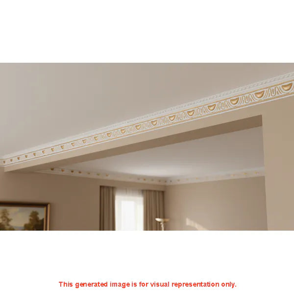 Cornice PS White/Gold T-Series T18WG 10mm