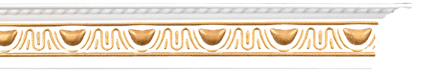 Cornice PS White/Gold T-Series T18WG 10mm