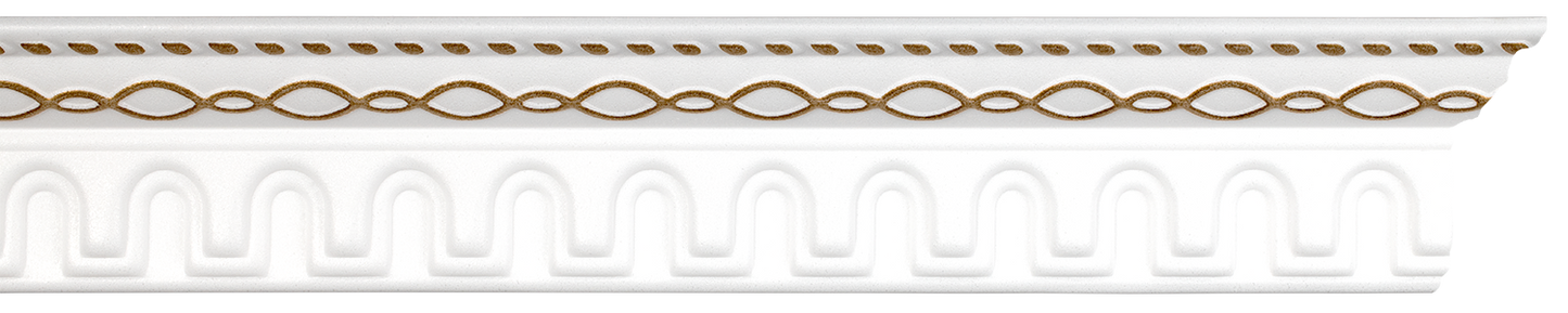 Cornice PS White/Gold T-Series T19WG 10mm