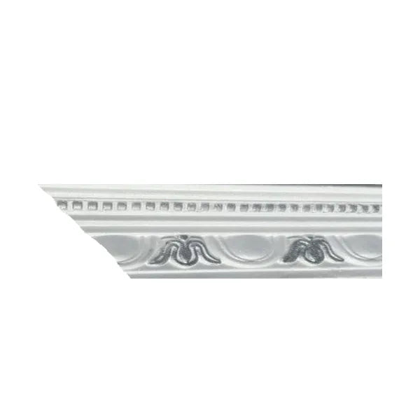 Cornice PS EPS White/Silver B01WS 11cm